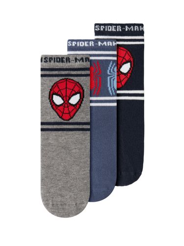 Name It Spiderman 3pk sokker til barn - navy blazer