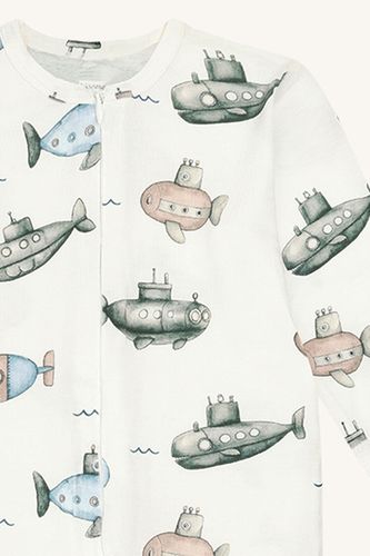 Hust & Claire bambus Mulle Submarine heldress - ivory