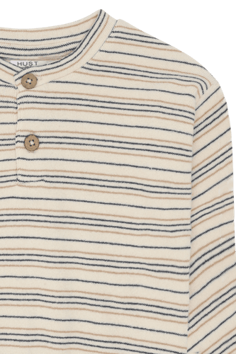 Hust & Claire Sigurd strikket stripe genser til baby - snow white