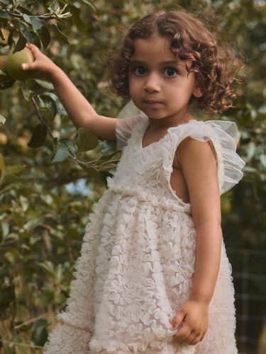 Lil' Atelier Fauna tyllkjole til jente - pumice stone