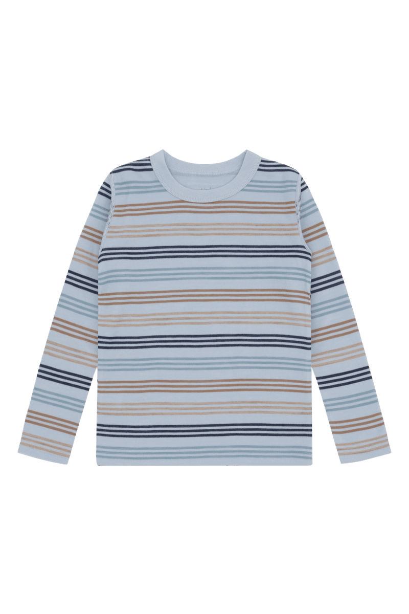 Hust & Claire Abba 3 Stripes ull/bambus trøye til barn - baby blue