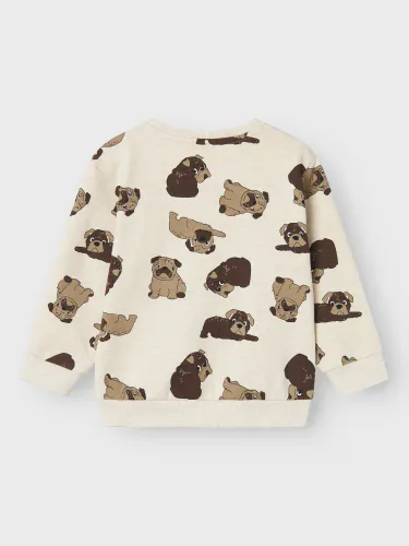 Name It Rasmus sweatshirt - peyote melange