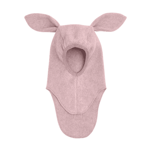 Huttelihut Bunny balaclava bomullsfleece - deauville mauve