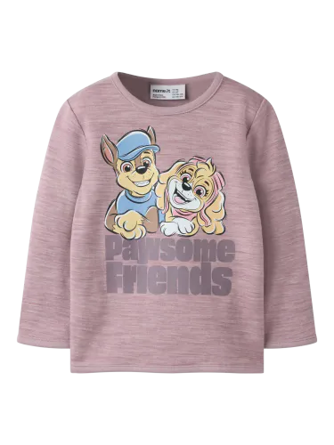 Name It Wuppo Paw Patrol ull/bomull trøye til barn - toadstool
