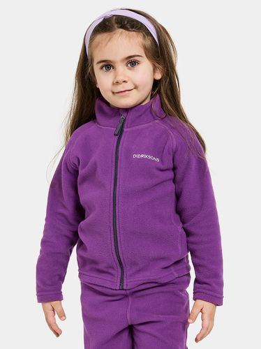 Didriksons Monte fleecejakke med zip - royal purple