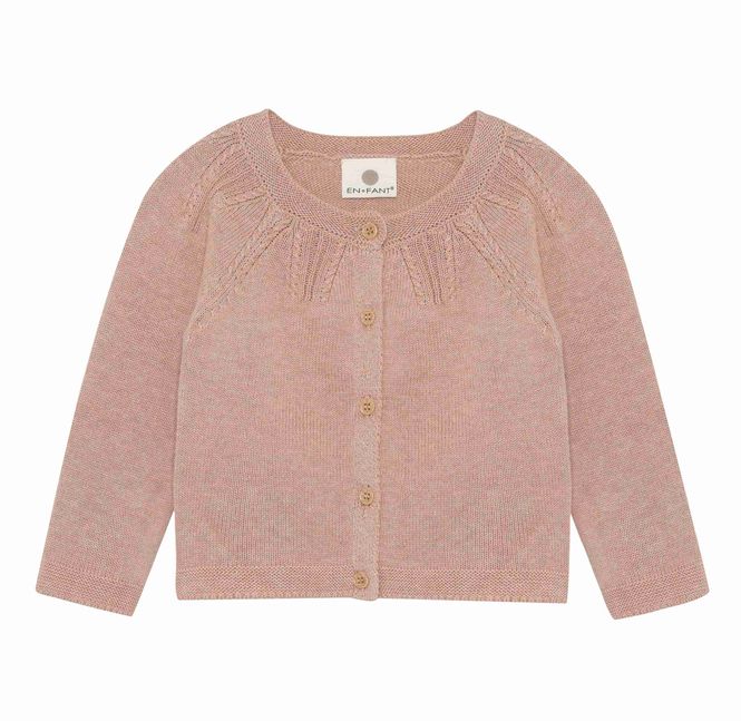 Hovedbilde En Fant Cardigan til baby - adobe rose