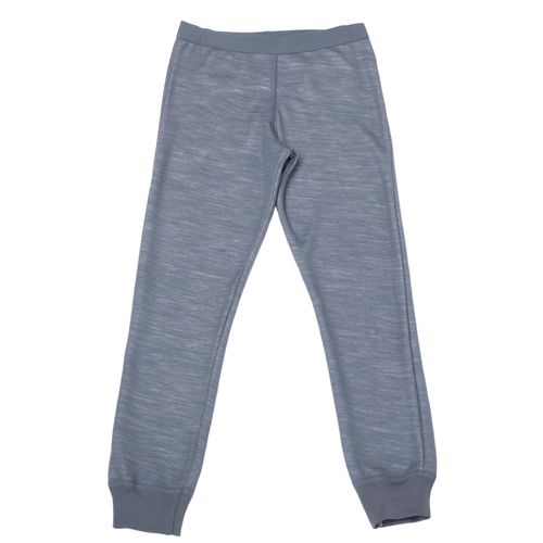 Joha Snowflake ull/bambus leggings - ensfarget gråblå