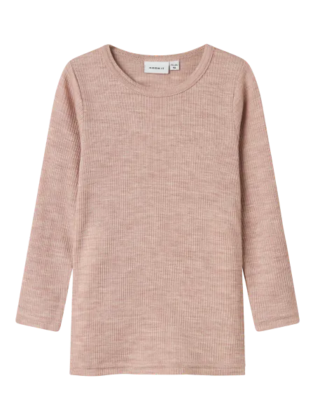 Hovedbilde Name It Wax ribbet ull trøye til barn - shadow ...