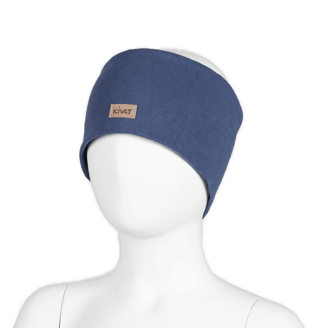 Hovedbilde Kivat Logo pannebånd til barn - jeansblå