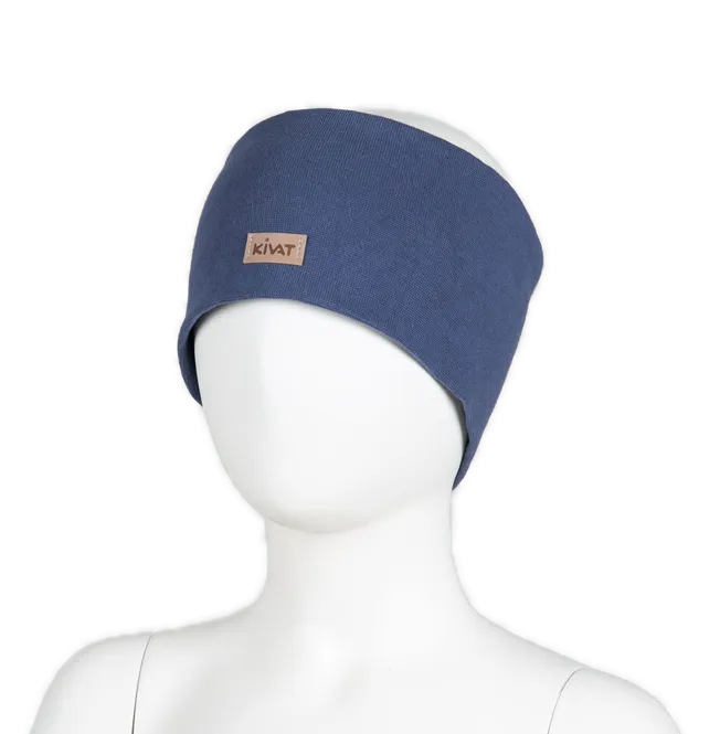 Hovedbilde Kivat Logo pannebånd til barn - jeansblå