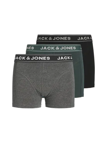 Jack and Jones 3-pk Boxer til barn - dark grey melange