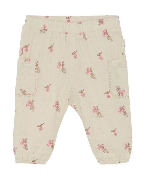 Hovedbilde Minymo musselinbukse til baby - white swan