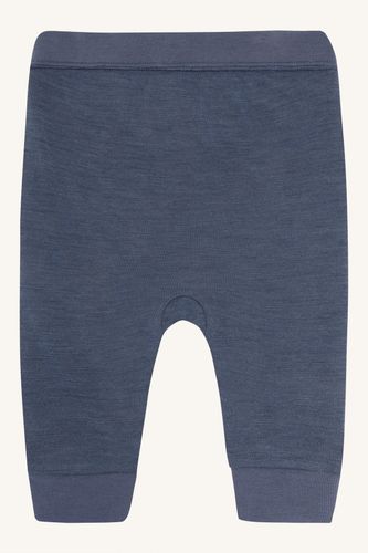 Hust & Claire Gaby ull/bambus joggebukse - vintage indigo