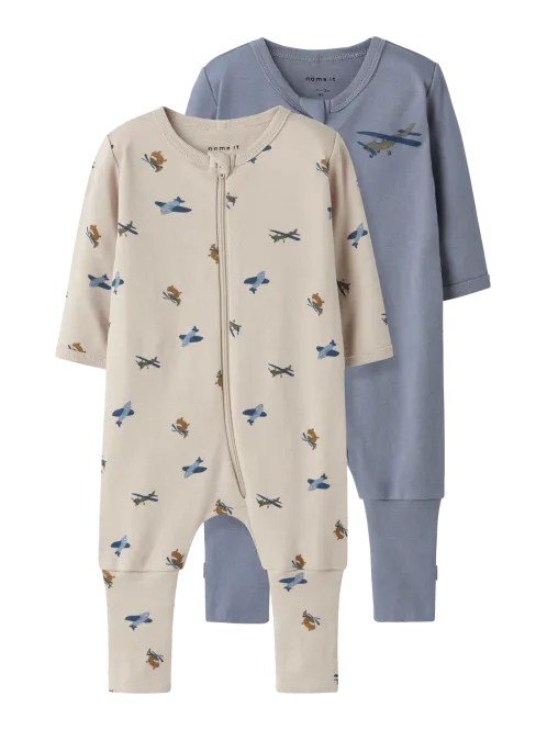 Hovedbilde Name It Airplane 2-pk pysjamas til baby - ...