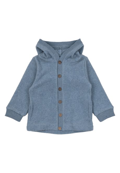 Hovedbilde Mikk-Line Fleecejakke med hette - faded denim