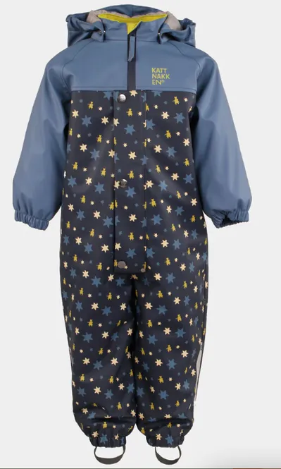 Hovedbilde Kattnakken Babyregndress Pytt - blå horisont