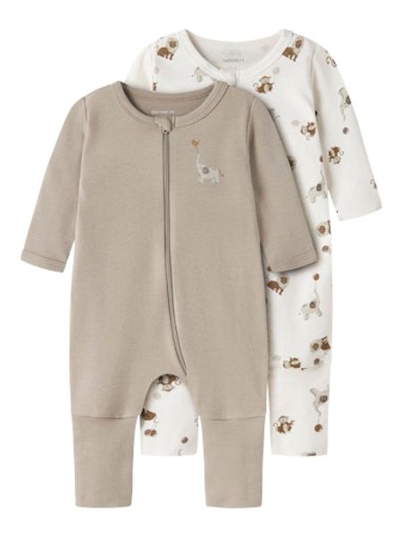 Hovedbilde Name It Animals 2-pk pysjamas til baby - jet ...