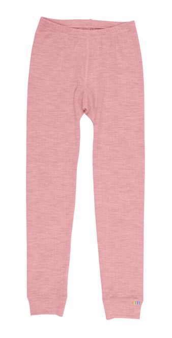 Hovedbilde Joha Rib Merinoull leggings til barn - gammelrosa