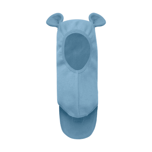 Huttelihut Bear balaclava bomullsfleece - windward blue