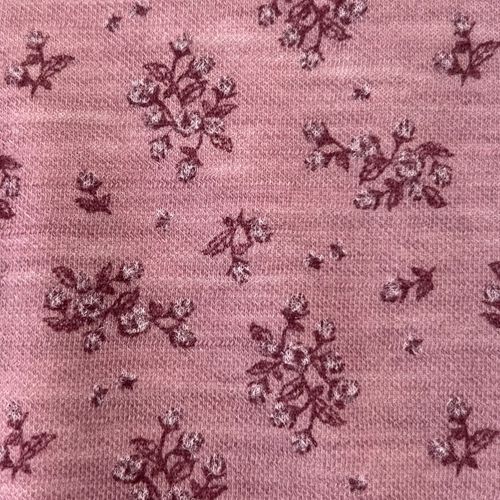Blinke Rose ull/bambus omslagsbody - floral pink