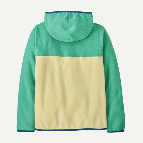 Patagonia Kids' Micro D™ Snap-T® Fleece Jacket, Buttercup Yellow w/Aqua Stone