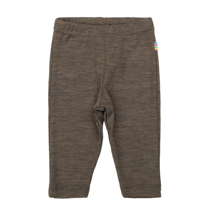 Hovedbilde Joha ull/silke melange leggings - brun 