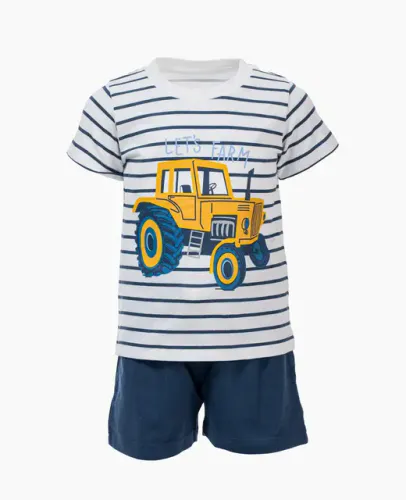 Salto Adrian Shortsett til barn - Navy/White