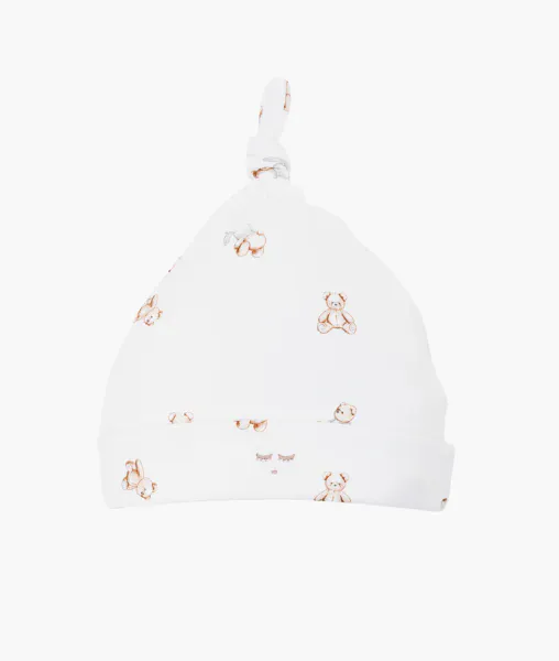 Hovedbilde LIVLY Teddy Tay Tossie lue til baby - white 