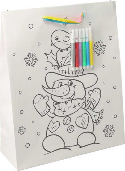 Hovedbilde DIY Julegavepose - snømann