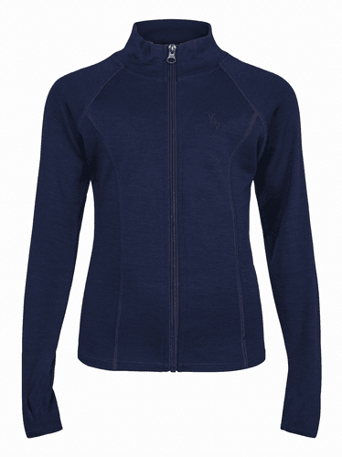 Vilje & Ve Aurora ull/bambus jakke til barn - midnight navy